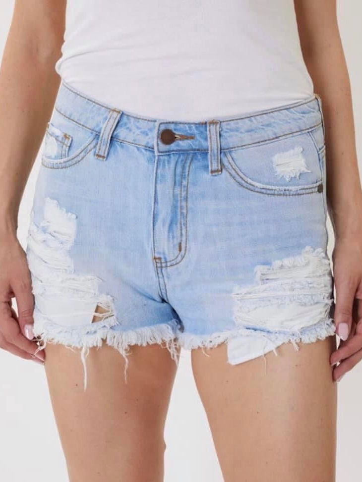 Light Wash High Rise Denim