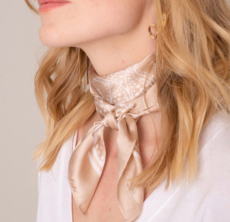 Silk neck scarves