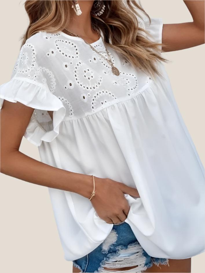 White Babydoll Top