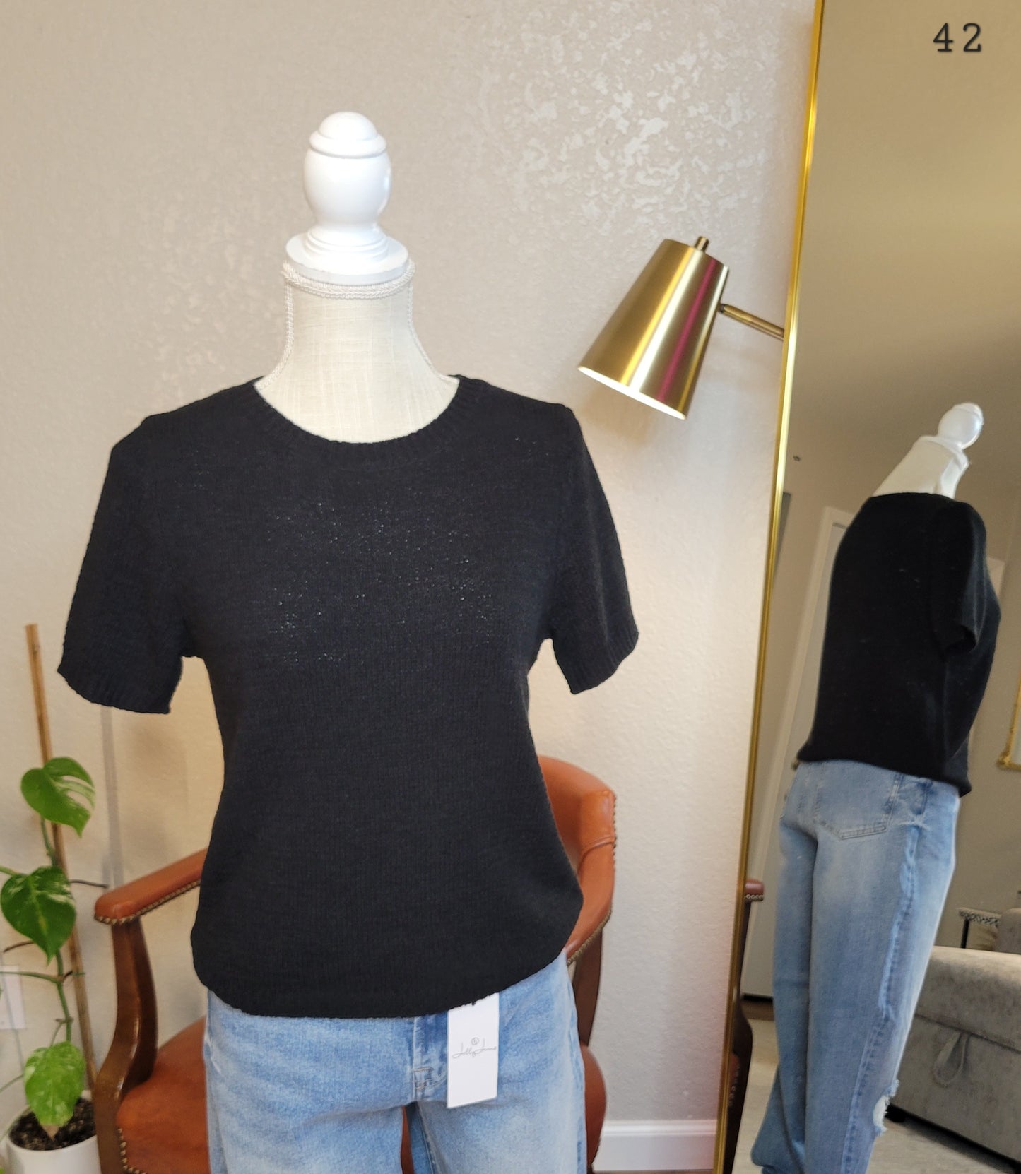 Black Sweater Top