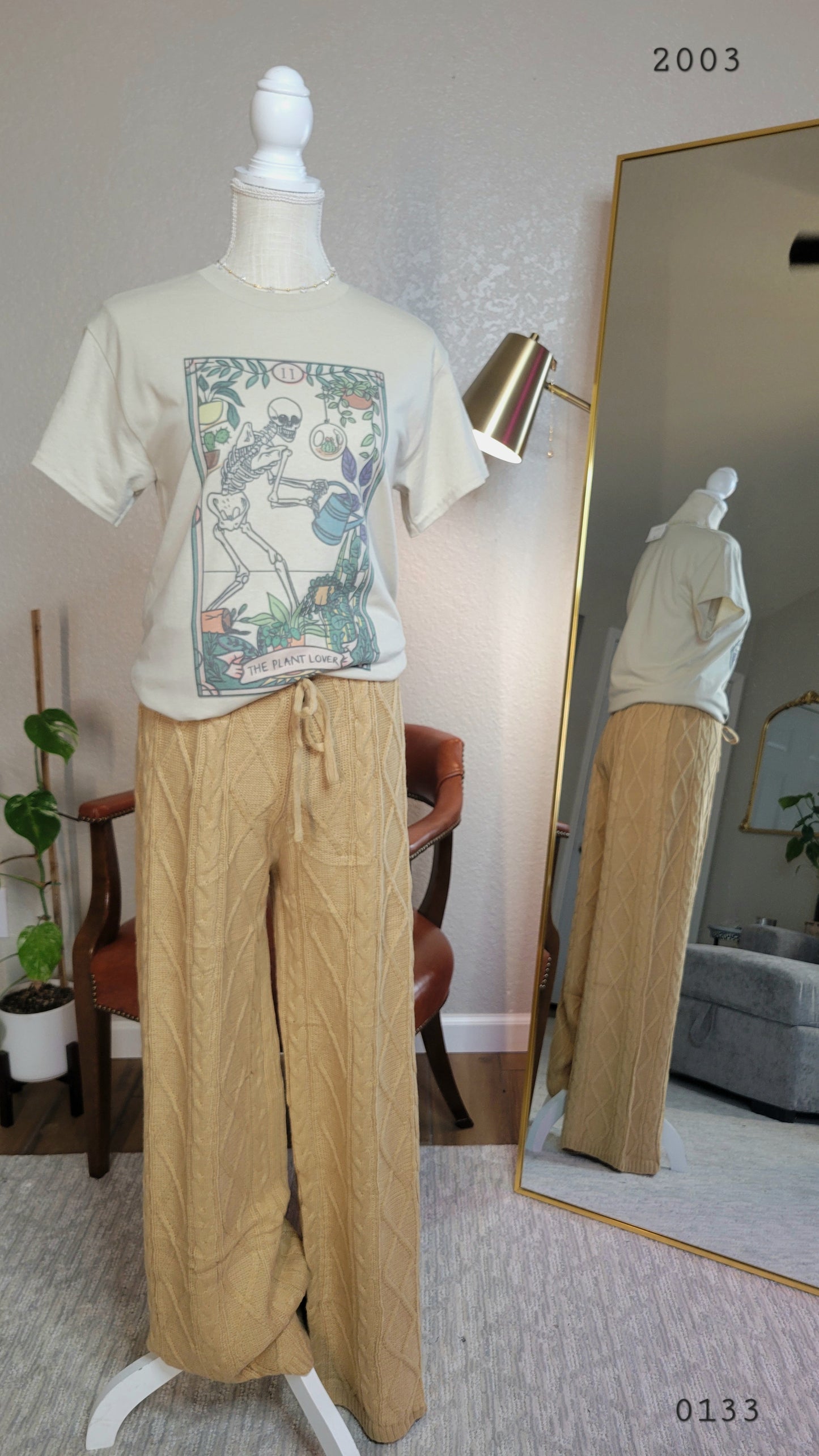 Sweater pants (camel)