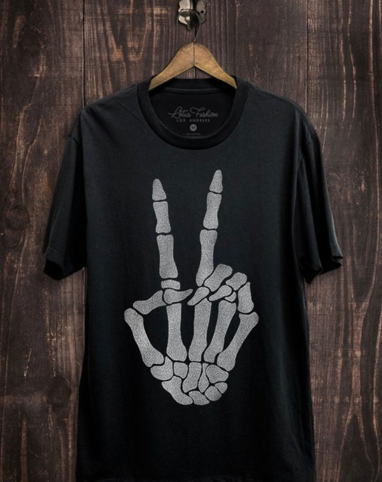 Skeleton Peace Tee