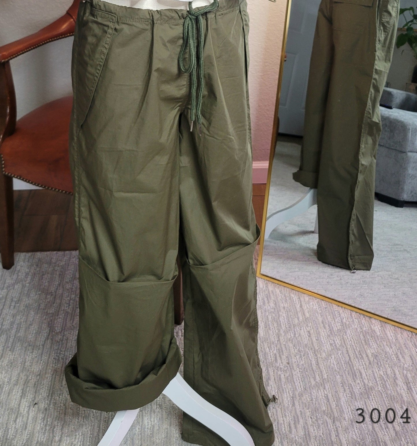 Olive Drawstring Pants