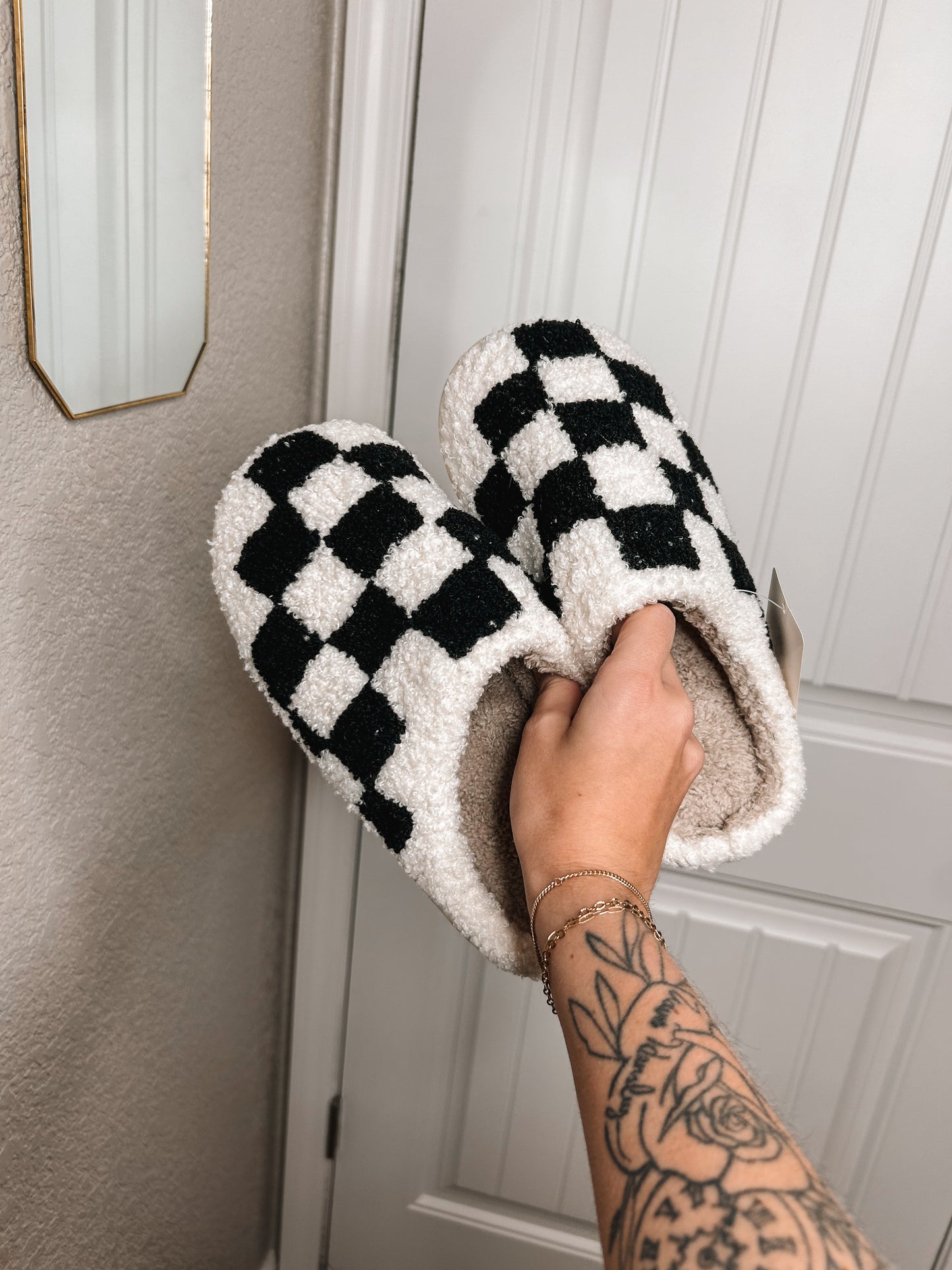 Checkered Slippers