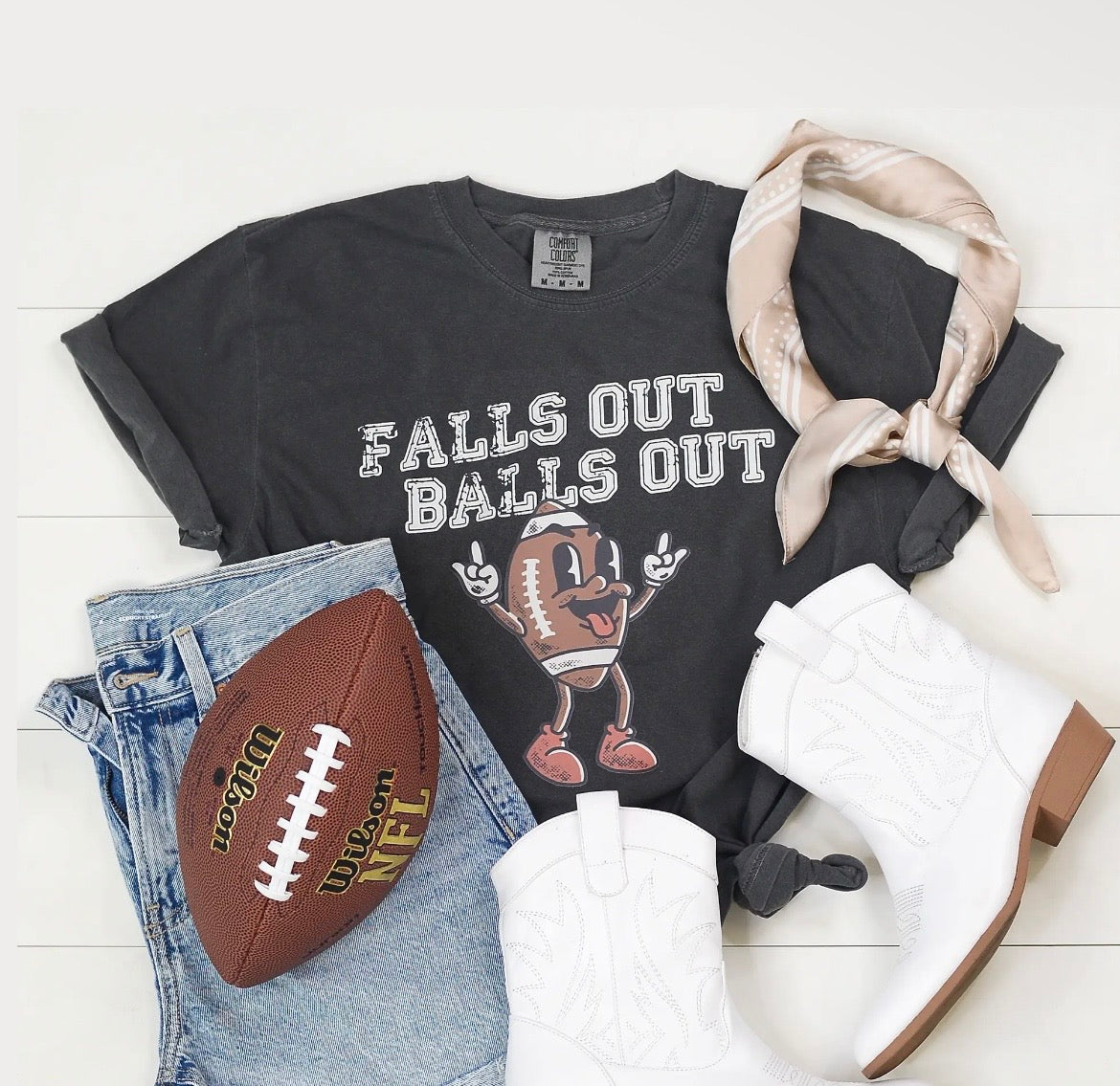 Falls Out Balls Out Tee