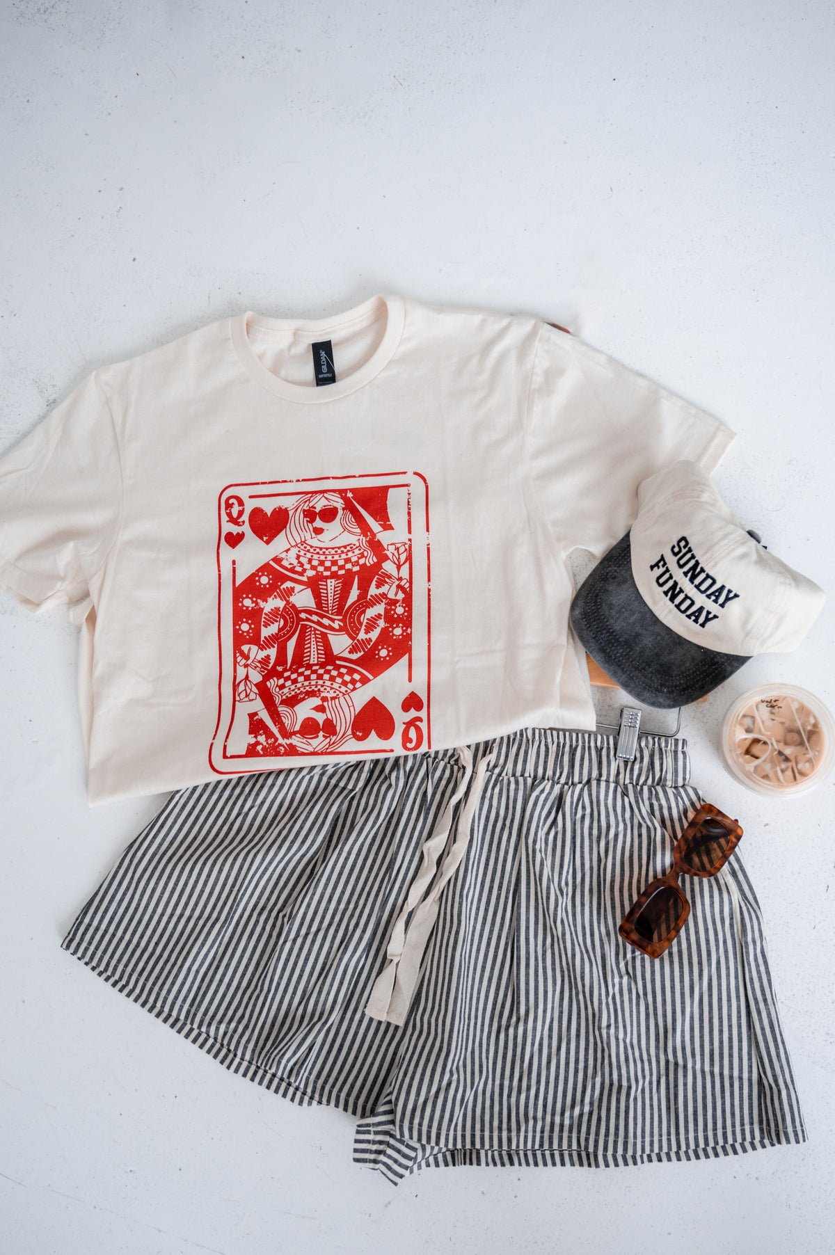 Black Striped Lounge Shorts