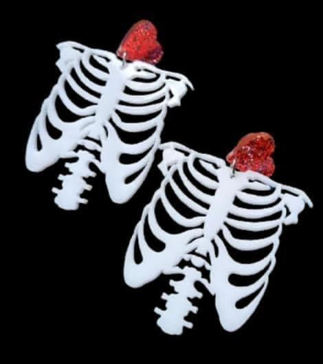 Skeleton Ribcage Earrings